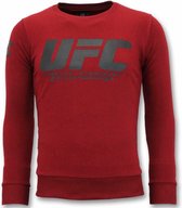 Exclusieve Sweater Heren - UFC Championship Trui - Bordeaux