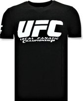 T-shirt Heren - UFC Championship Print - Zwart