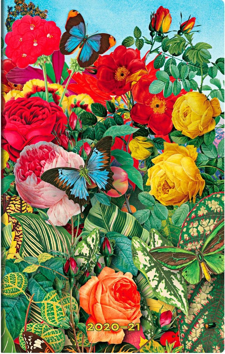 Agenda Paperblanks 2020-2021 Maxi Butterfly Garden [VERT] | bol.com