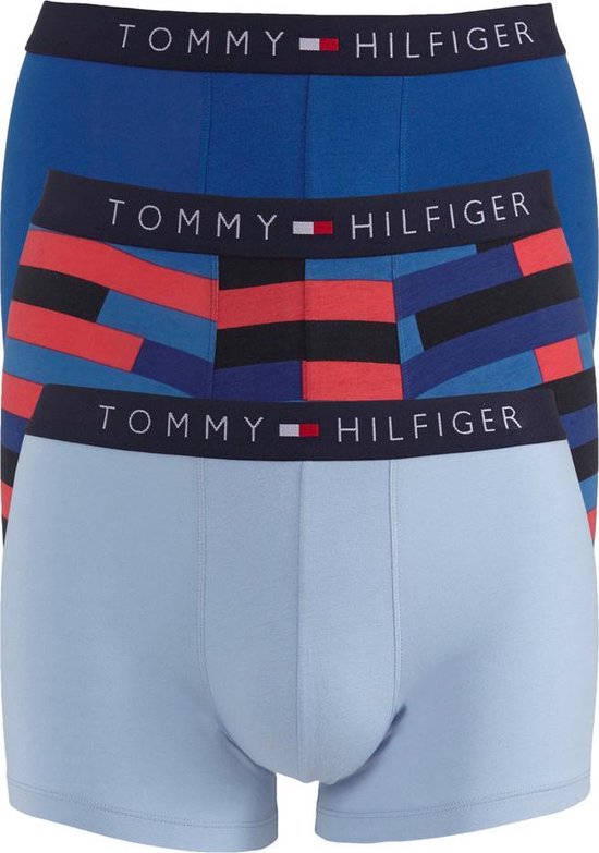 natuurlijk Onschuld nationalisme Tommy Hilfiger - Heren - 3-Pack Trunk Boxershorts Block St - Blauw - S |  bol.com
