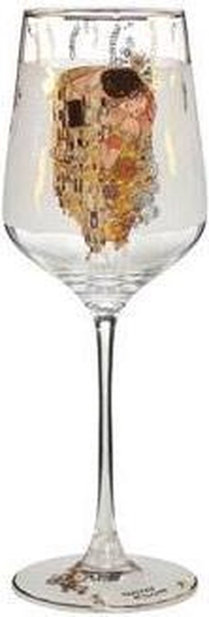 Gustav Klimt De Kus - Wijn Glas