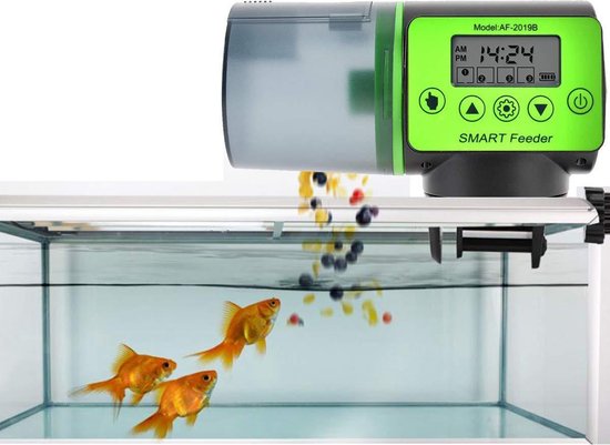 TZ® Automatische Visvoerautomaat | Visvoeder met LCD-display en timer voor  aquarium |... | bol.com
