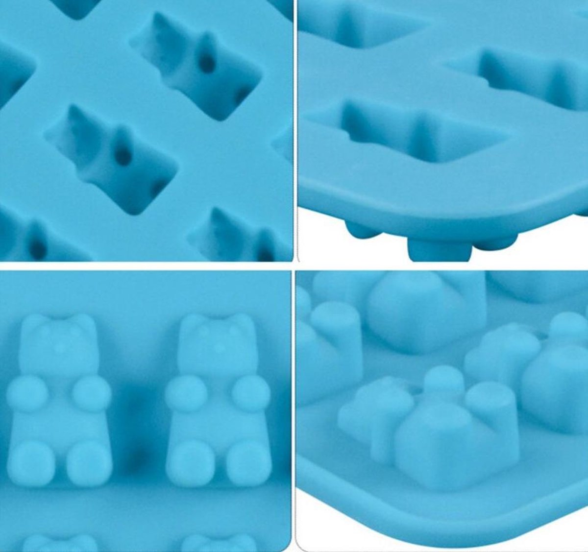Moule à Bonbons En Silicone Avec Pipettes - Formes Fruits Et Animaux, Pour Chocolats Et Bonbons Maison