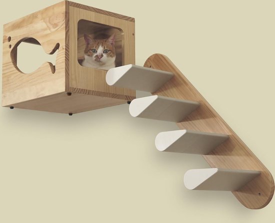 Ensemble de mur d'escalade pour chat - CatsClimber by Catswall Design