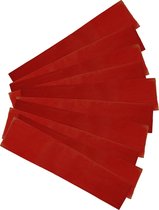 Papier crépon couleur ROUGE paquet de base 180 x 50 cm - Fabrication avec du papier - Fournitures d'artisanat - 10 paquets