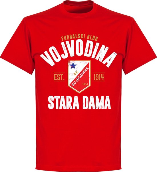 FK Vojvodina Established T-shirt - Rood - XS