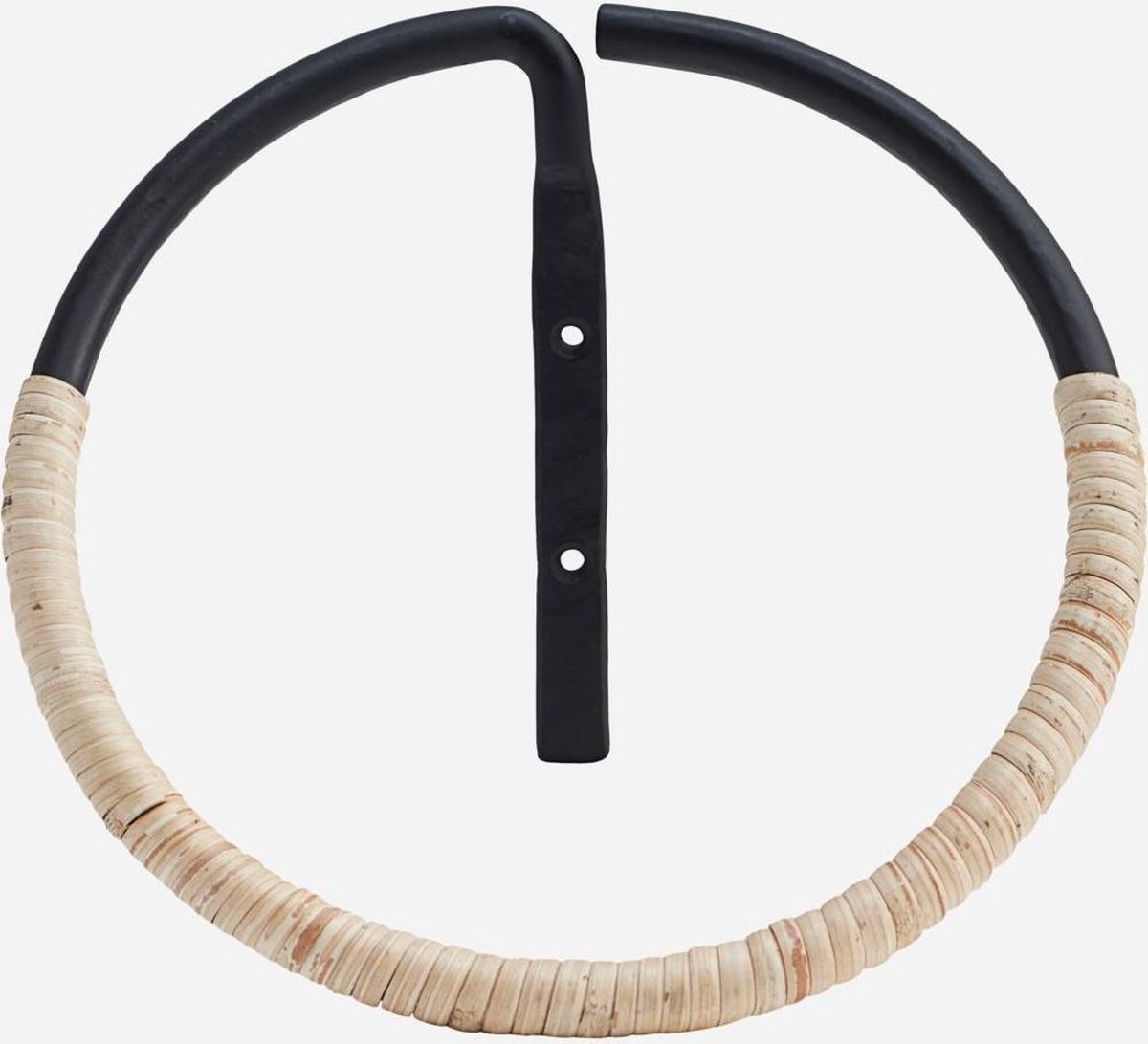 Handdoekhouder House Doctor - met Rotan afgewerkt staal - Gastentoilet - wc-handdoek