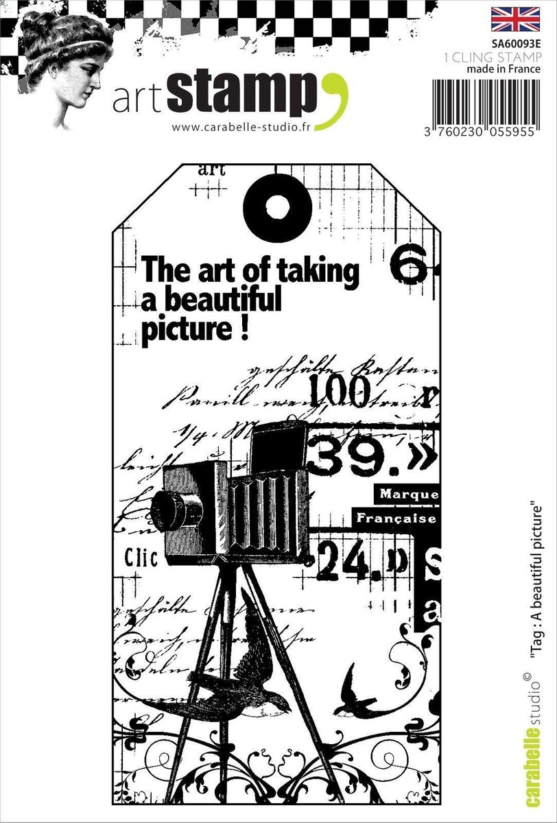 Carabelle: stamp tag a beautiful picture (SA60093E)