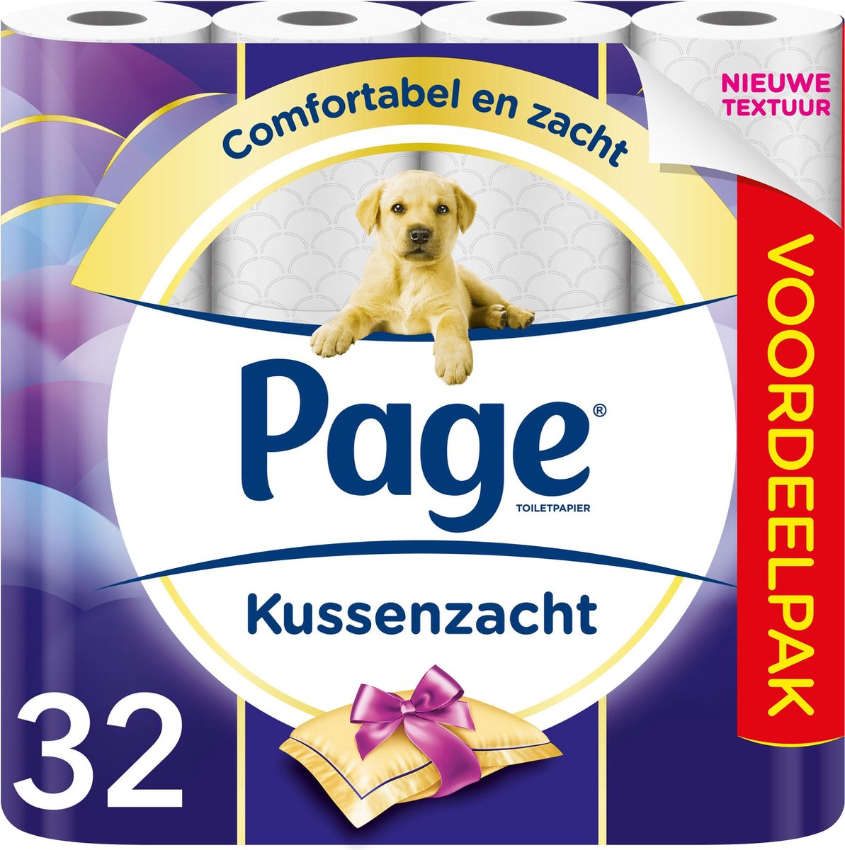 Page toiletpapier - Kussenzacht wc papier - 3-laags - voordeelverpakking - 32 rollen