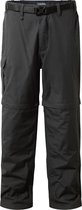 Craghoppers Afritsbroek Kiwi Zip-off Pepper Heren Zwart Maat 44/m