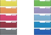 MODULO(DOC) set van 10 voorzetplaatjes A4 formaat voor jumbo box (geassorteerd), Kleuren assortie