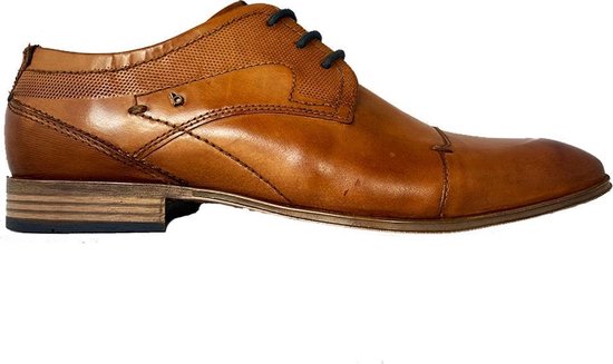 Chaussures à lacets Bugatti pour hommes - Cognac - Taille 41