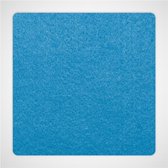 Vierkante vilt onderzetters - Lichtblauw - 6 stuks - 95 x 95 mm - Glas onderzetter - Cadeau - Woondecoratie - Woonkamer - Tafelbescherming - Onderzetters Voor Glazen - Keukenbenodi