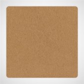 Vierkante vilt onderzetters - Lichtbruin (Camel) - 6 stuks - 95 x 95 mm - Glas onderzetter - Cadeau - Woondecoratie - Woonkamer - Tafelbescherming - Onderzetters Voor Glazen - Keuk