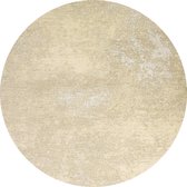 Rond Vintage vloerkleed - Grunge - Tapijten Woonkamer - Cappuccino - 200 ø