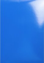 4x Chromolux® Pak van 100 inbindkaften 250g/m2 voor A4 bindrug, Blauw