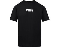 Patrón Wear - T-shirt - Oversized Brand T-shirt Black/White - Maat XXL