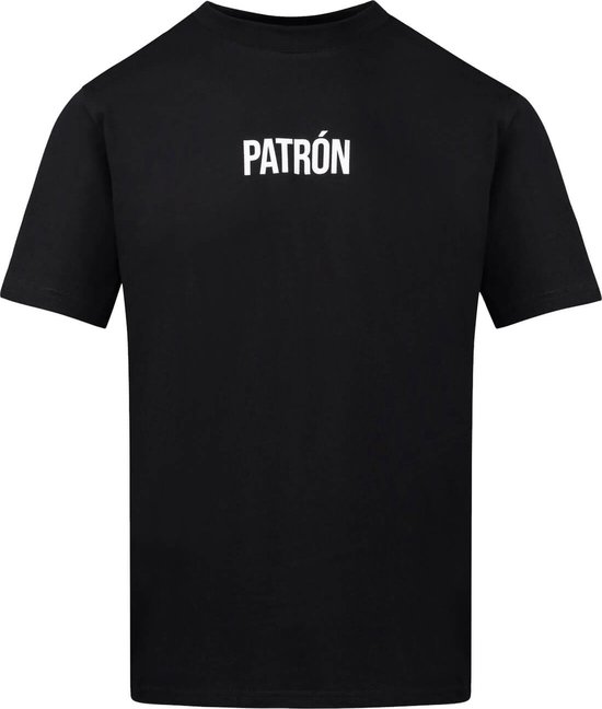 Patrón Wear - T-shirt - Oversized Brand T-shirt Black/White
