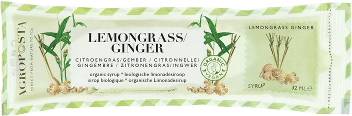 Agroposta Citroengras / Gember Limonade siroop - 50 sachets