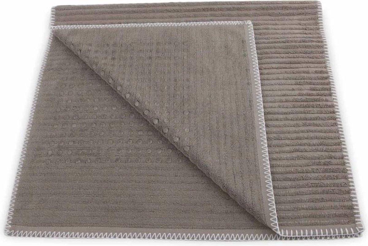 Heckett & Lane bamboo badmat taupe - 60x100 - zachte touch - luxe uitstraling