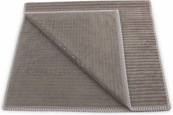 Heckett & Lane bamboo badmat taupe - 60x100  - zachte touch - luxe uitstraling