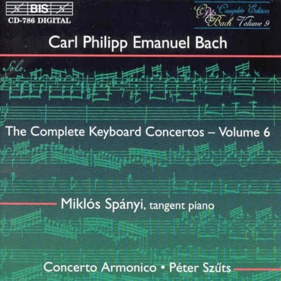 Miklós Spányi, Concerto Armonico - C.P.E. Bach: Keyboard Concertos Vol.6 (CD)