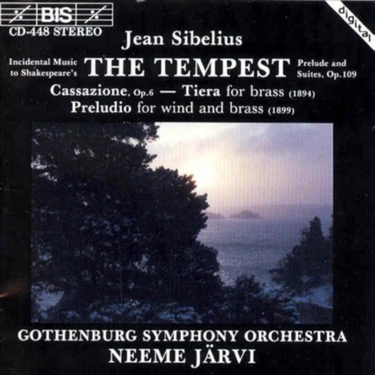 Gothenburg Symphony Orchestra, Neeme Järvi - Sibelius: (Compl.Ed. 26), Cassazione, Op. 6 (CD)