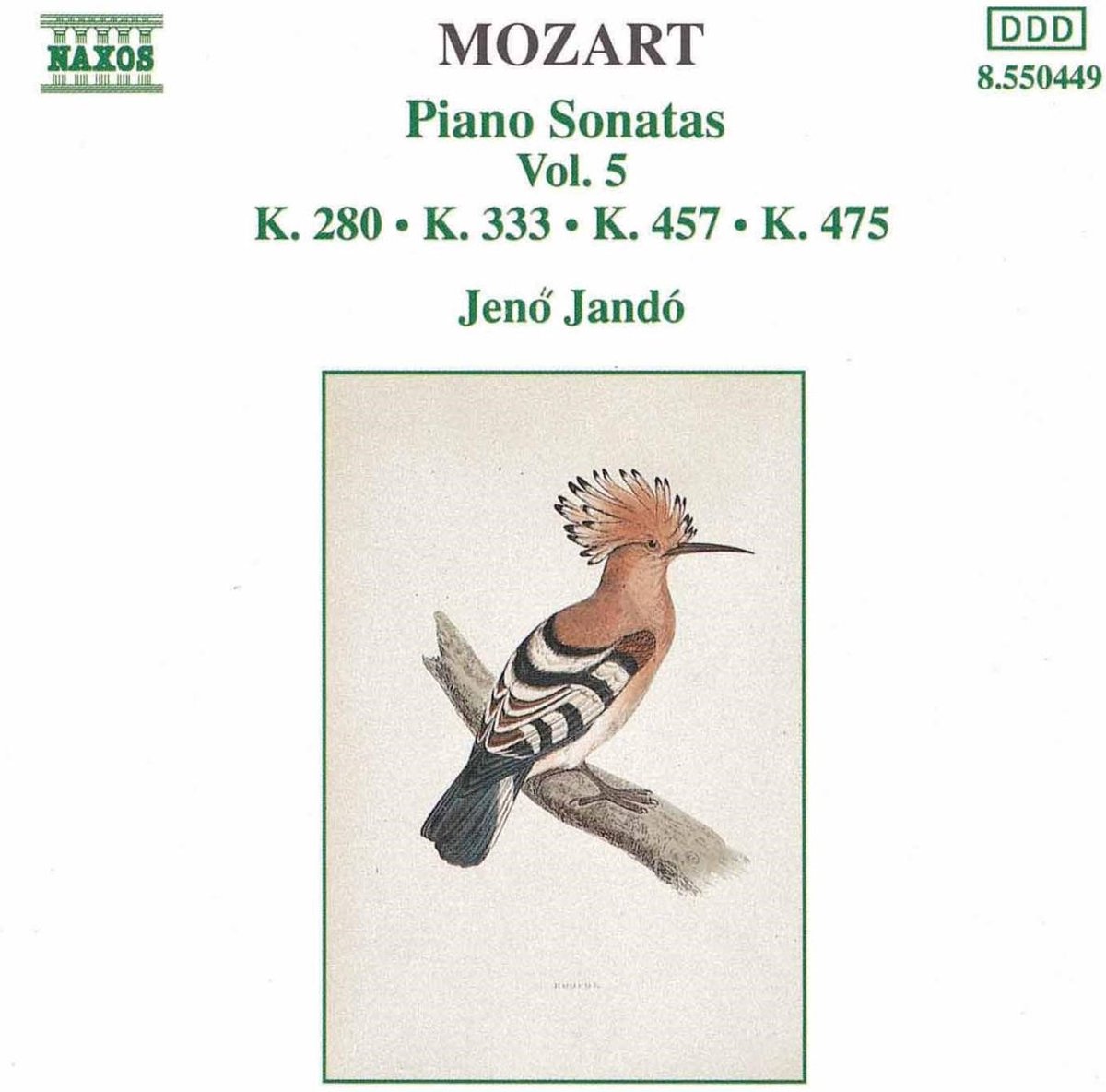 Jeno Jandó - Mozart: Piano Sonatas 5 (CD)
