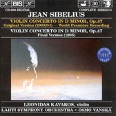 Leonidas Kavakos, Lahti Symphony Orchestra, Osmo Vänskä - Sibelius: Violin Concerto In D Minor (CD)