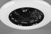 REALITY STRALSUND - Plafondventilator - Zwart mat - incl. 1x SMD 30 W - Licht apart schakelbaar - Afstandsbediening - Dimbaar - Traploos instelbare lichtkleur - Niet geschikt voor externe dimmer - Geheugenfunctie - 3 snelheid - Zomer- en wintermodus