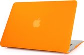 Mobigear Laptophoes geschikt voor Apple MacBook Air 13 Inch (2010-2019) Hoes Hardshell Laptopcover MacBook Case | Mobigear Matte - Oranje - Model A1369 / A1466