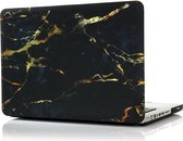 Mobigear Laptophoes geschikt voor Apple MacBook Pro 13 Inch (2008-2012) Hoes Hardshell Laptopcover MacBook Case | Mobigear Marble - Zwart /Bruin - Model A1278 | Zwart,bruin