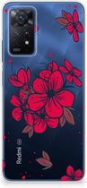 Foto hoesje Xiaomi Redmi Note 11 Pro 5G Telefoon Hoesje Blossom Red