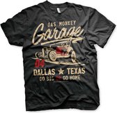 GAS MONKEY - T-Shirt Go Big or Go Home - Black (XL)
