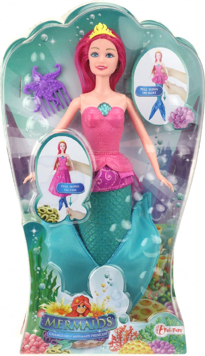 Toi-toys Zeemeermin Met Veranderbare Staart/ Jurk 30 Cm. van Toi-Toys — afbeelding 5