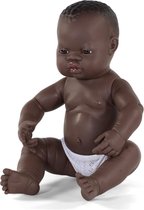Miniland Baby Doll Boy Avec Parfum Vanille 40 Cm Cheveux Marron Foncé
