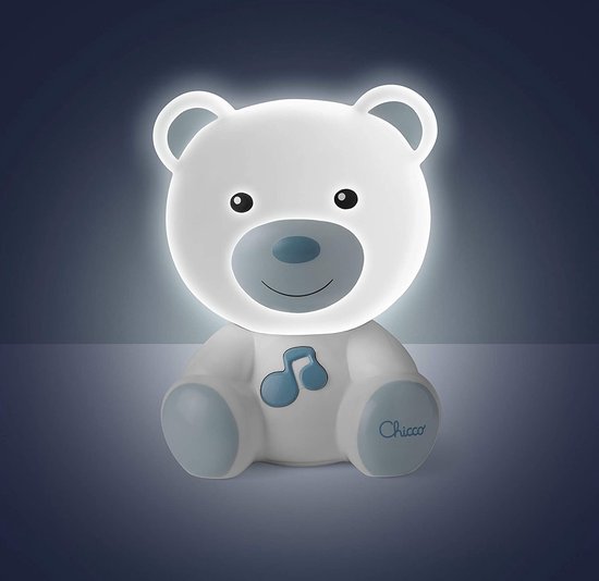 Chicco Dreamlight Muzikaal Nachtlampje Blauw - Projector Beertje met Muziek (0M+) van Chicco — afbeelding 2