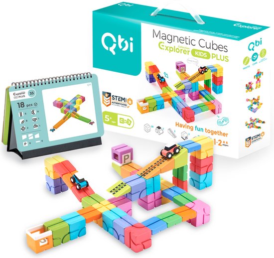 Qbi Magnetic Cubes［Explorer KIDS PLUS］ Qbi Explorer- Kids' Plus Pack – Nana Series