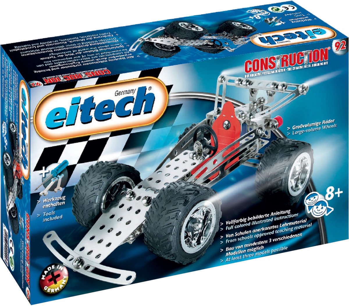 Eitech Bouwdoos - Metaal Race wagen/Quad