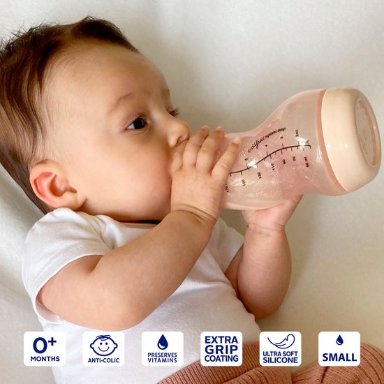 Difrax Babyfles 170 ml Natural - S-fles - Anti-Colic - Lichtroze - 2 stuks van Difrax — afbeelding 5