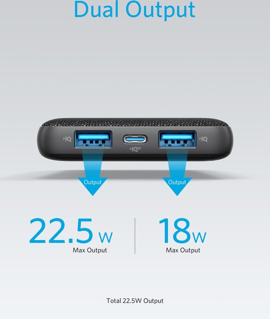Anker PowerCore III Sense (22.5W) USB-C PD Powerbank 10.000 mAh Zwart