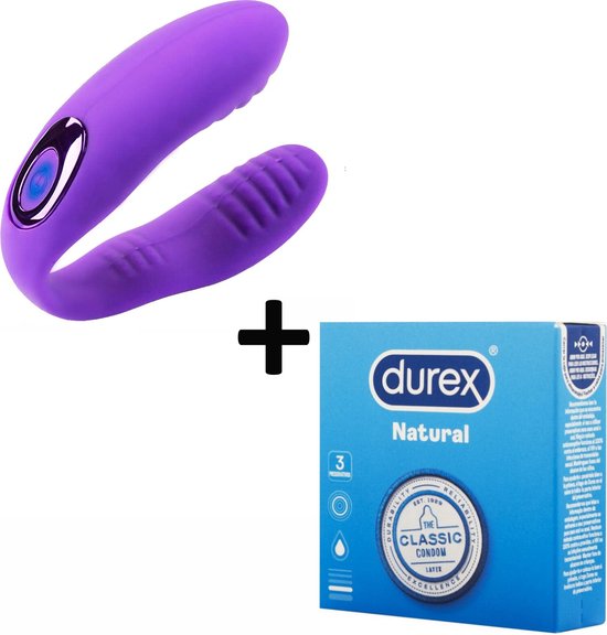 Durex Classic Natural Condooms & DB Koppel vibrator voordeel set