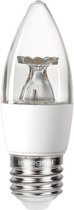 Integral LED - Lampe bougie - E27 - 4,9 watts - 2700K - 470 lumen - Couvercle transparent - non dimmable