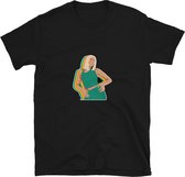 T-shirt Shirt | Dua Lipa | Muziek | Spotify | Album | Merchandise | Merch | Let's get physical | Kleding - Maat L - Zwart - Unisex - Katoen - Polyester - Korte mouwen