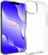 iPhone 14 Hoesje - MobyDefend Transparante TPU Gelcase - Volledig Doorzichtig - GSM Hoesje - Telefoonhoesje Geschikt Voor iPhone 14