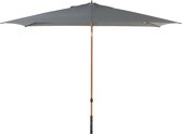 Parasol bâton Azzurro 4-Seasons Outdoor 200 x 300 cm - Aspect bois/charbon