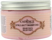Cadence Style Mat Shabby Chic Pâte à Relief 150 ml Rose Bébé