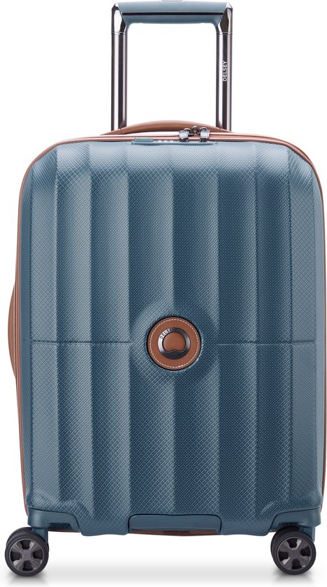 Valise bleu clair bagage à main 55cm 4 roulettes avec code valise cabi 
