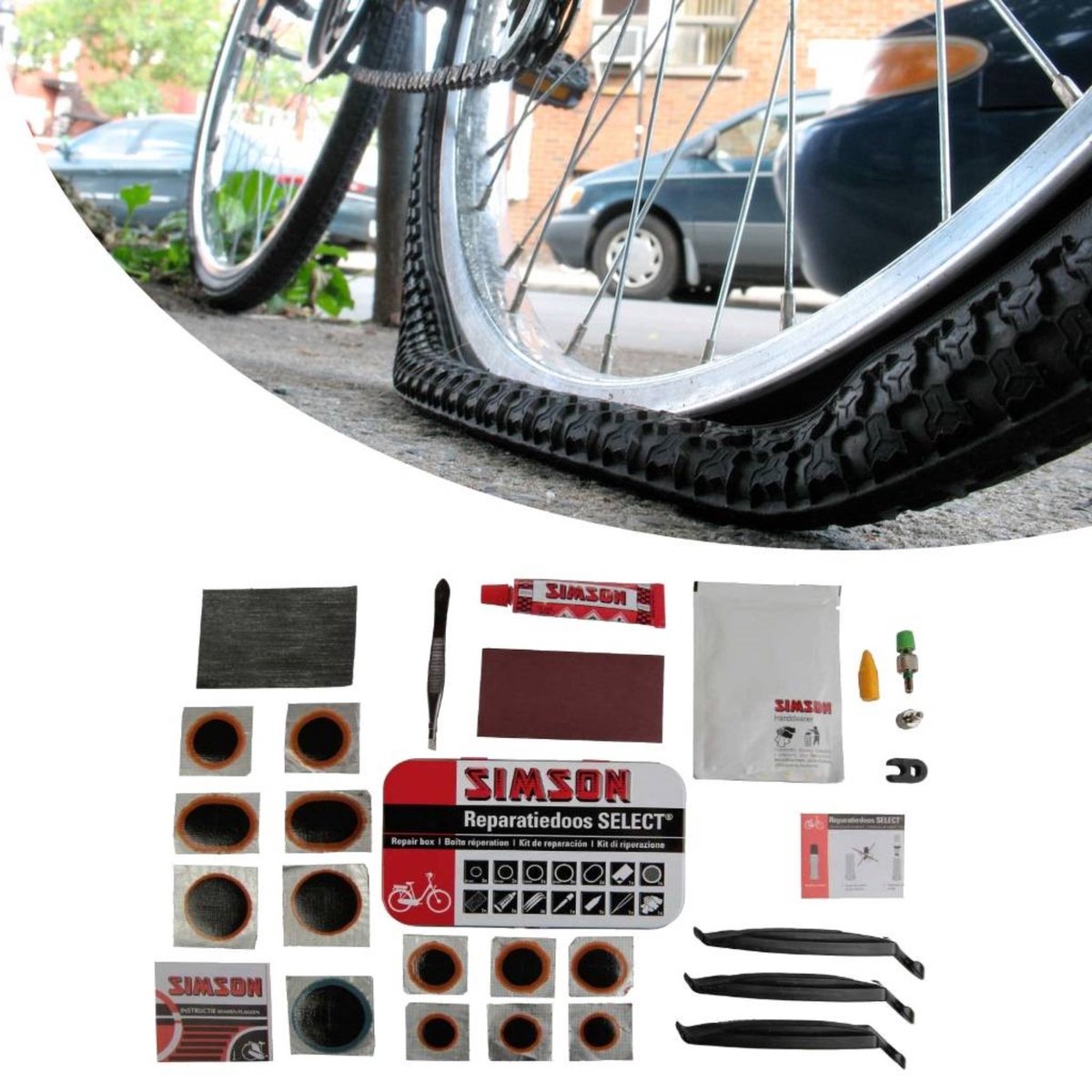 Simson Bandenreparatieset 23-delig compact thumbnail 4