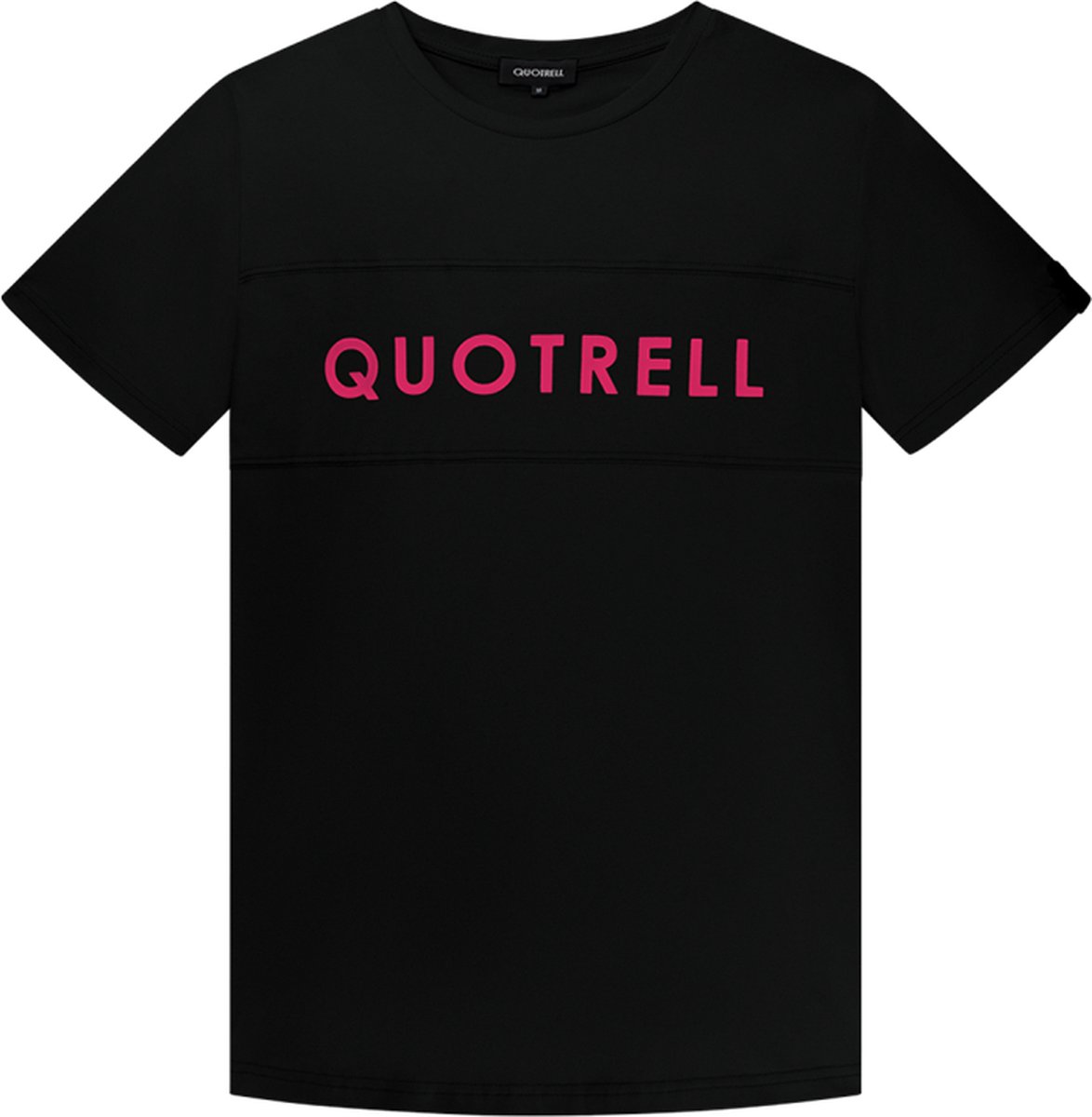 Quotrell san jose t shirt black / fuchsia